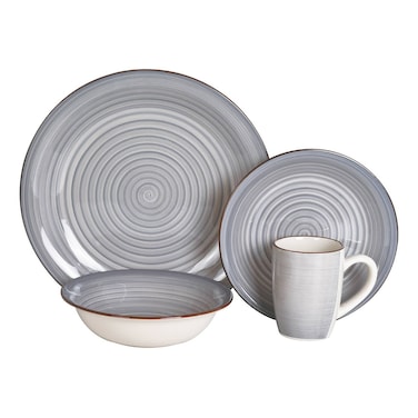 Cosmic Dinner Set Ash Grey 16 PCS