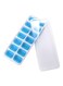 14 Cavity Ice Cube Mould Tray White/Blue/Clear 9.92x3.90x1.14cm