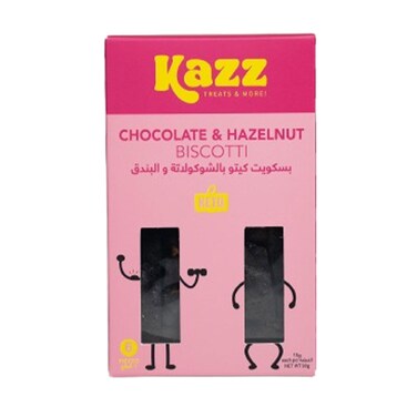 Kazz Keto Chocolate and Hazelnut Biscotti 90g