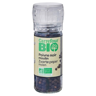 Carrefour Bio Organic Black Peppercorns, 38g