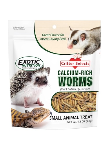Exotic Nutrition Dried Black Soldier Fly Larvae 1.5 oz.