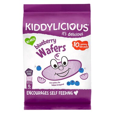 Kiddylicious Blueberry Wafers, 6 Months, 40g