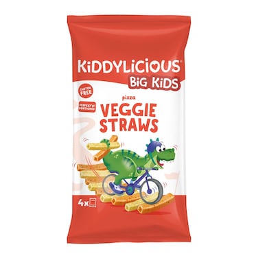 Kiddylicious Pizza Straws , Delicious Snacks for Kids , Suitable for 3+ Years , 4x12g