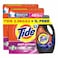Tide Core+ Fast Action Detergent Powder Downy Floral Breeze 2.5kg Pack of 2 and Dark Protect Liquid Laundry Detergent 1L