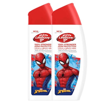 Lifebuoy Spiderman Antibacterial Body Wash Total 10 300ml Pack of 2
