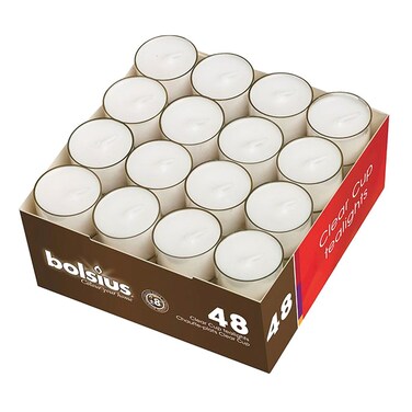 Bolsius Tea Lights Candles Box 8 Hour 48 PCS