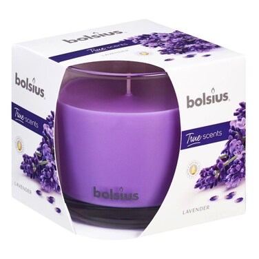 Bolsius True Scents Scented Glass Candle Large Lavender