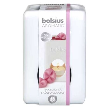 Bolsius Aromatic Square Wax Melt Burner White