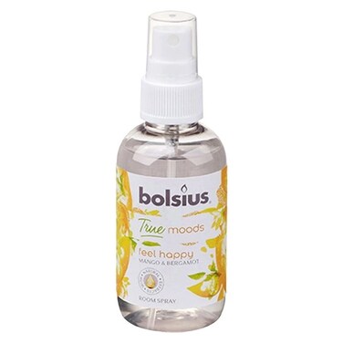 Bolsius True Moods Feel Happy Room Spray Mango and Bergamot 75ml