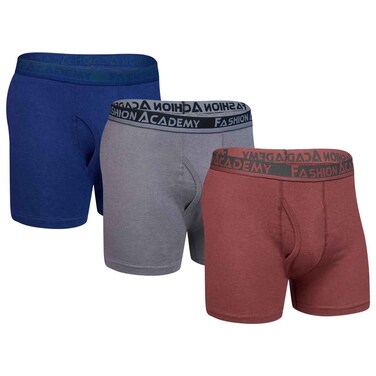 Men Fashion Academy Boxer, FAMBXOE, Multicolor, M-XXL, Pack of 3