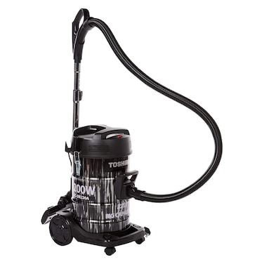 توشيبا VC-DR220ABF(G)، مكنسة كهربائية أسطوانية 22 لتر، 2200 واط، أسود ورمادي، 7.4 كغ