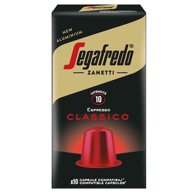 Segafredo Aluminium Classico Espresso Coffee Capsules, 51g
