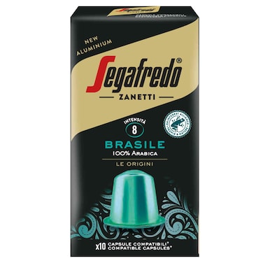 Segafredo Aluminium Brasile Arabica Le Origini Coffee Capsules, 51g