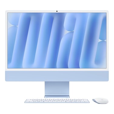 Apple iMac All-in-One Desktop With 24-Inch Display Apple M4 Chip Processor 16GB RAM 256GB SSD Blue Arabic