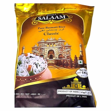 India Salaam Classic Pure Basmati Rice 1kg