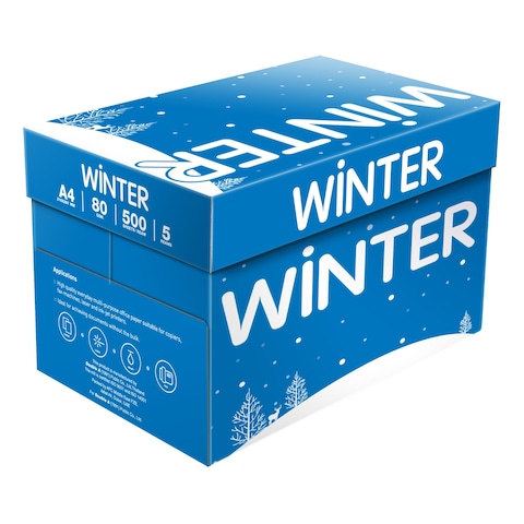 Winter Photo Copy Paper A4 80Gsm 500 Sheets 210x297mm