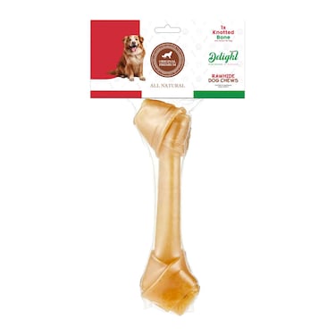 Delight Knotted Bone Rawhide Dog Chews 150g