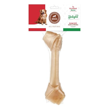 Delight Knotted Bone Rawhide Dog Chews 90g