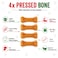 Delight Pressed Bone Rawhide Dog Chews 4 Bone 25g
