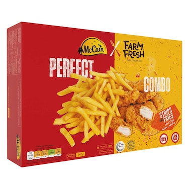 Farm Fresh Chicken Strips + McCain French Fries Perfect Combo Box, 560g