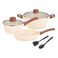 Kitchen Master Non-Stick Forged Cookware Set Beige 7 PCS