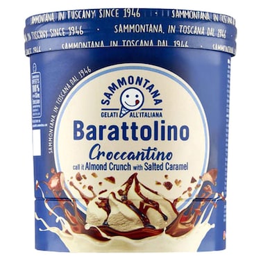 Sammontana Barattolino Croccantino Almond Crunch with Salted Caramel Ice Cream 500g