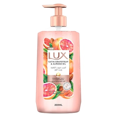Lux Perfumed Hand Wash Satin Grapefruit and Almond Oil 250ml
