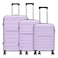 VIP Trekk Luggage Hard Trolley Light Purple 3 PCS