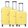 VIP Trekk Luggage Hard Trolley Light Yellow 3 PCS