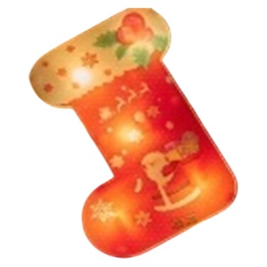 BR LED Santa Claus Socks Hanging Decoration