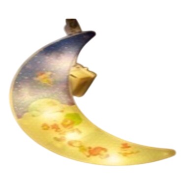 بي آر زخرفة معلقة على شكل قمر مضيء