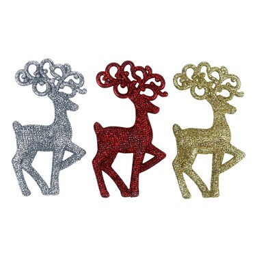 بي ار مجموعة ديكورات معلقة على شكل غزال  مكونة من 3 قطع