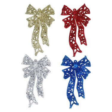 بي ار مجموعة ديكورات تعليق ربطات العنق مكونة من 4 قطع