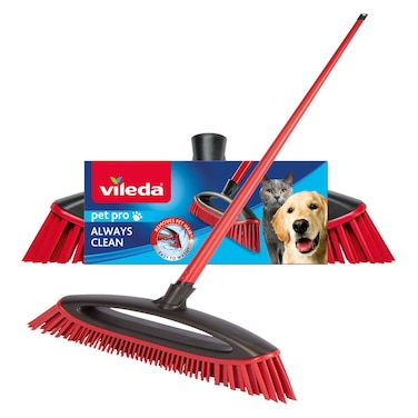 فيلدا بيت برو مكنسة مطاطية بمقبض لإزالة شعر الحيوانات