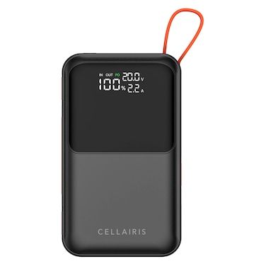 Cellairis Fusion Plug-in Cable Power Bank Grey 20000mAh 45W