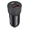 TotuLife Mini PD Car Charger with QC 3.0 Black 48W