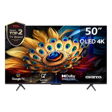 TCL C655 50-Inch UHD Smart QLED Google TV 50C655 Black