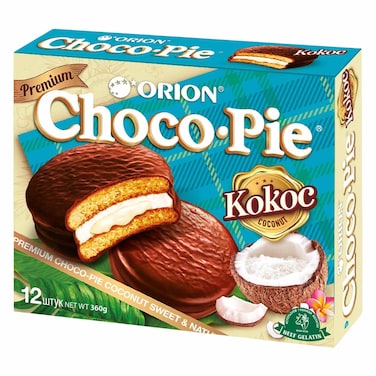 Orion Choco-Pie Coconut Soft Cake, 360g