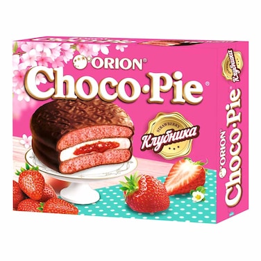 Orion Choco-Pie Strawberry Marshmallow Cookie 360g