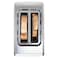 Nutricook 2 Slice Digital Toaster TS201ME, 850 W, Silver, Removable Warming Rack