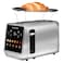Nutricook 2 Slice Digital Toaster TS201ME, 850 W, Silver, Removable Warming Rack