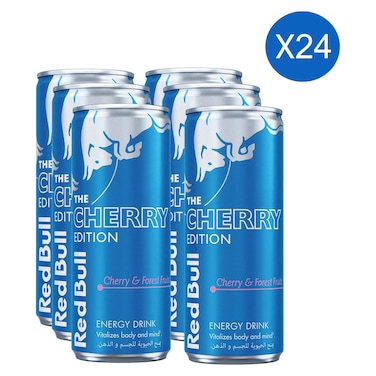 Red Bull The Cherry Edition Cherry and Forest Fruits Energy Drink 250ml Pack of 24