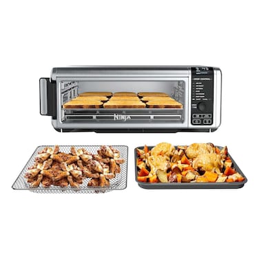 نينجا فودي فرن  صغير 8 في 1، SP101ME، أسود، من الفولاذ المقاوم للصدأ، 10 لتر