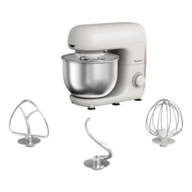 Moulinex Bake Essential Kitchen Machine QA160127, 4.8 L, 800 W, Perfect Whipping, White