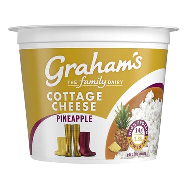 جراهامز جبنة قريش قليلة الدسم بنكهة الأناناس  300 غرام