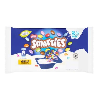 Nestle Smarties Vanilla Flavour Yogurt Split Pot 107g