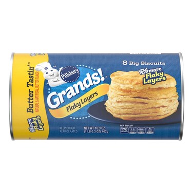 Pillsbury Grands Flaky Layers Butter Tastin' Biscuits 462g