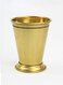 Julep Cup 14 oz. Brass with Matte Gold Finish - Authentic Southern Style Cocktail Glass for Mint Juleps