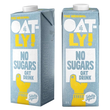 Oatly No Sugars Oat Drink 1L Pack of 2