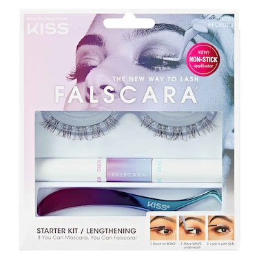 Kiss Falscara Eyelash Starter Kit Black